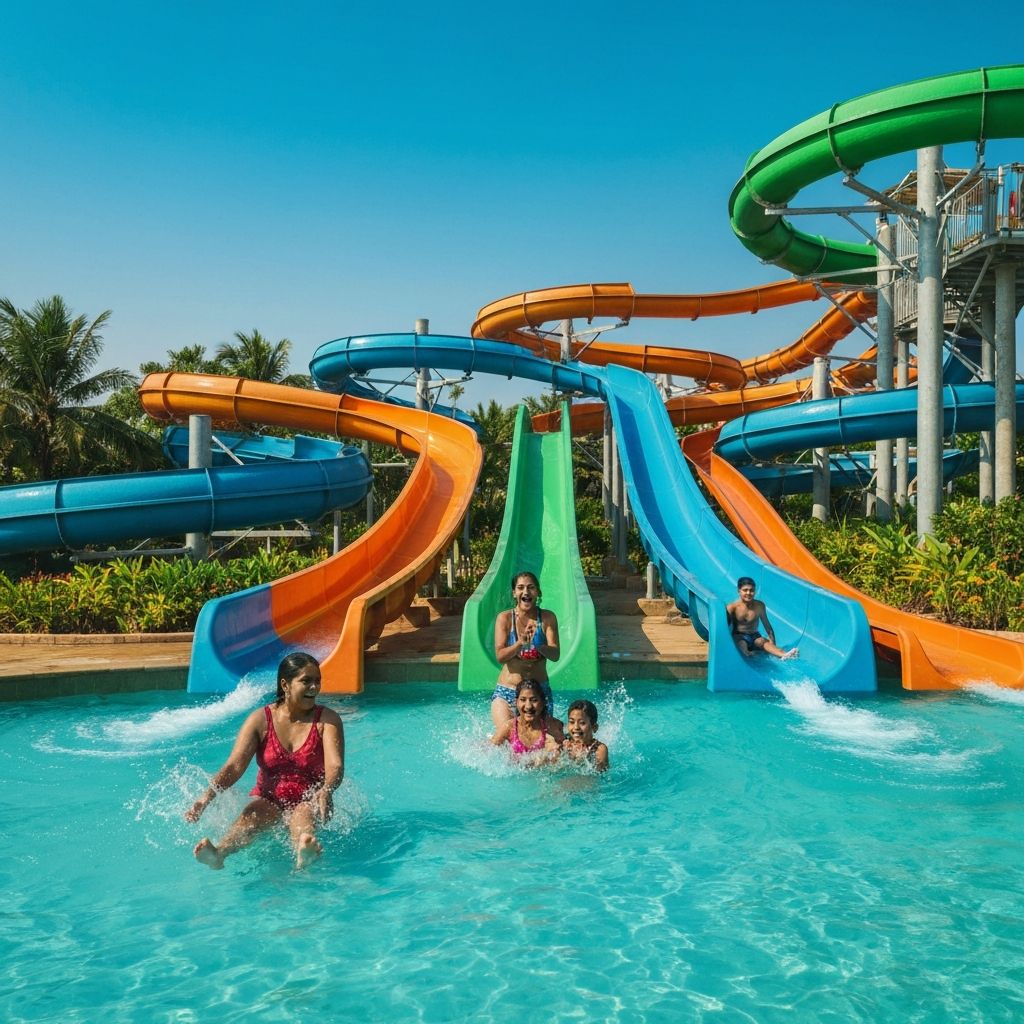 Ananth Aravali Waterpark with multiple slides and pools