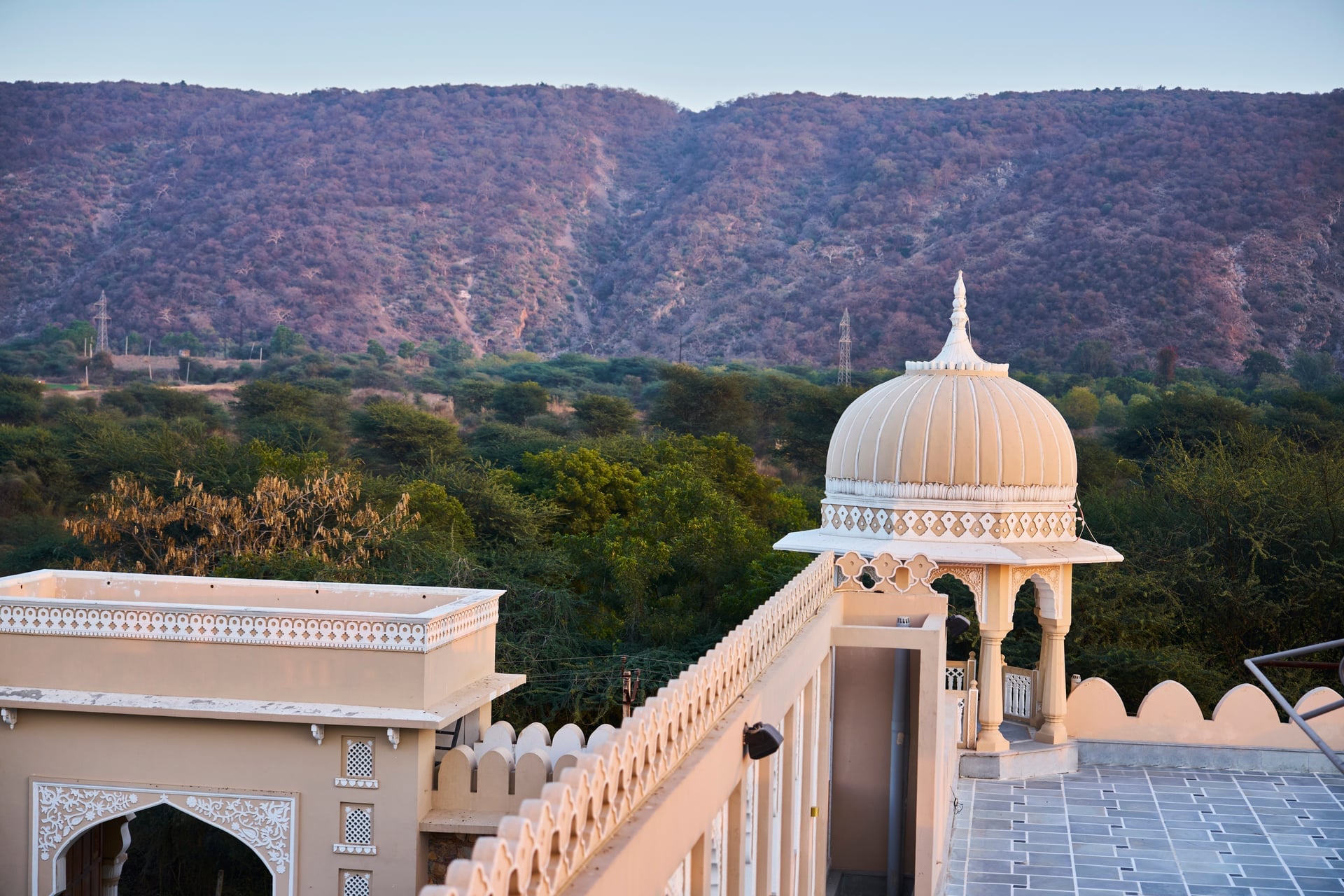 Heritage architecture at Ananth Aravali Resort & Water Amusement Park