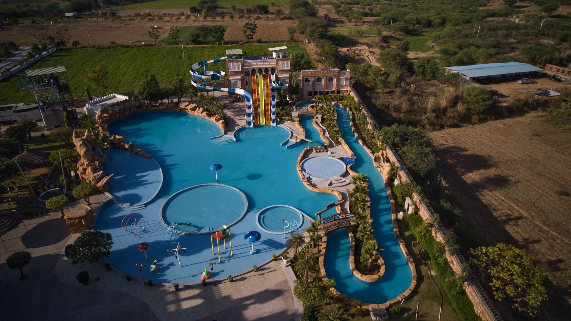 Ananth Aravali Resort & Water Amusement Park - Waterpark with multiple slides and pools